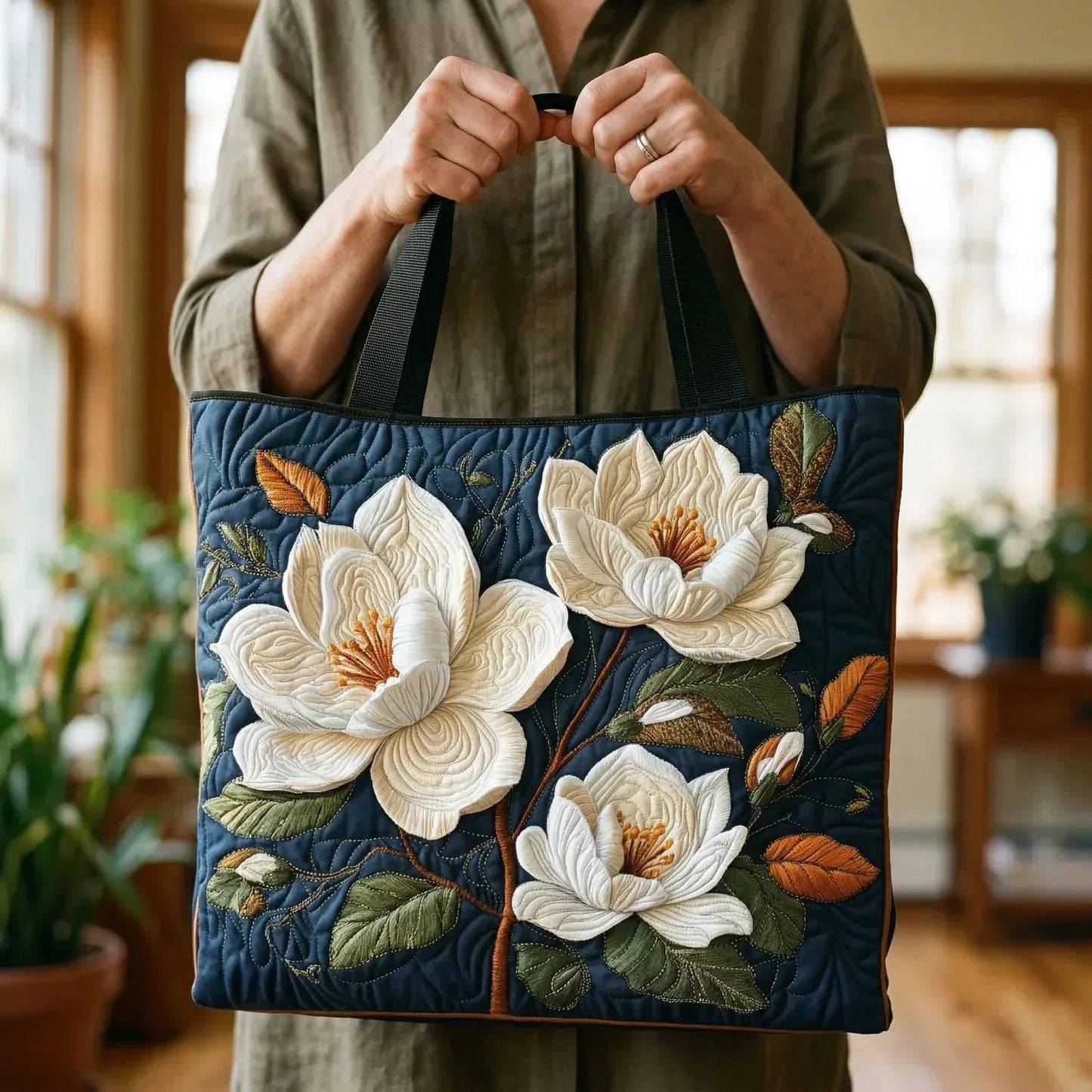Torba Artisanal Matelassé - Delikatna Magnolia